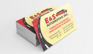 Automotive mechanic business card design