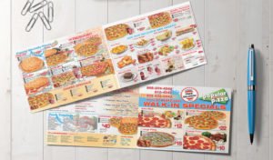 popular pizza promotion flyer